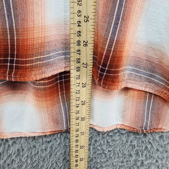 Cato Shirt Womens Plus Size 22/24W Red Plaid Pullover Blouse - Picture 5 of 9